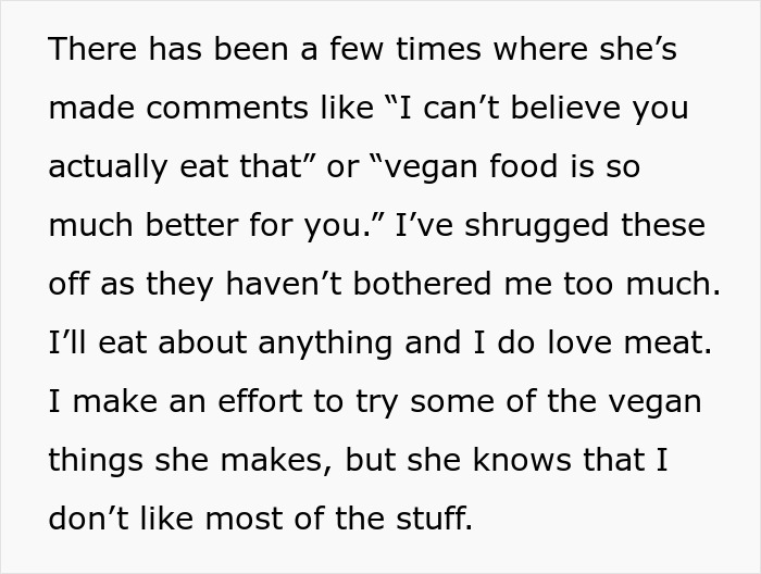 Man refusing to eat vegan meal prepared for his girlfriend’s birthday showing reluctance to vegan food. Man refusing to eat vegan meal prepared for his girlfriend’s birthday showing reluctance to vegan food.