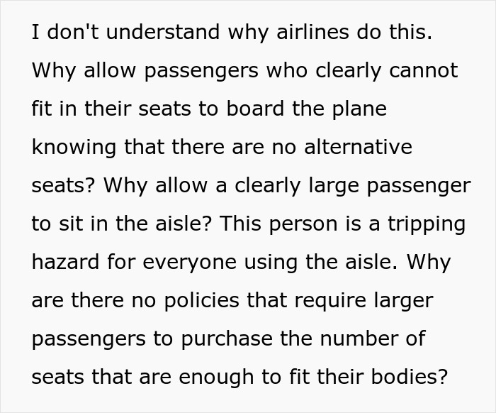 Obese woman tries to force passenger to raise armrest on flight, flight attendant intervenes to resolve the dispute.