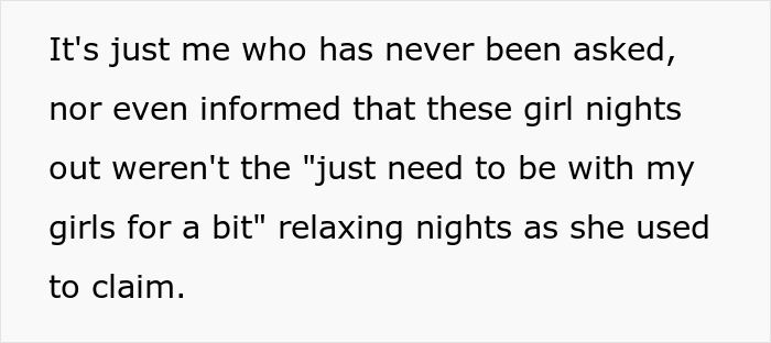 Text excerpt about a man discovering his girlfriend’s squad secretly dislikes him and her dishonesty about it. Text excerpt about a man discovering his girlfriend’s squad secretly dislikes him and her dishonesty about it.