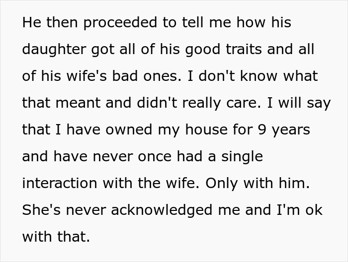 Text excerpt showing a neighbor dispute involving a 21YO throwing a hissy fit over parking in a public spot. Text excerpt showing a neighbor dispute involving a 21YO throwing a hissy fit over parking in a public spot.