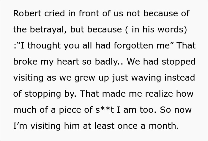 Man learning his childhood friend robbed a kind old man, tracking him down and turning him in for justice.