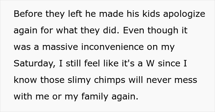 Text excerpt describing an apology after an egg-throwing incident and the hassle of washing and waxing a car.