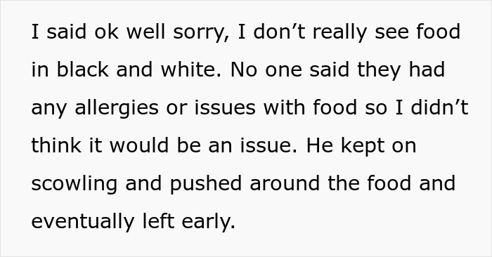 Host puts a spin on classic chicken pot pie at family gathering causing brother-in-law to walk out early.
