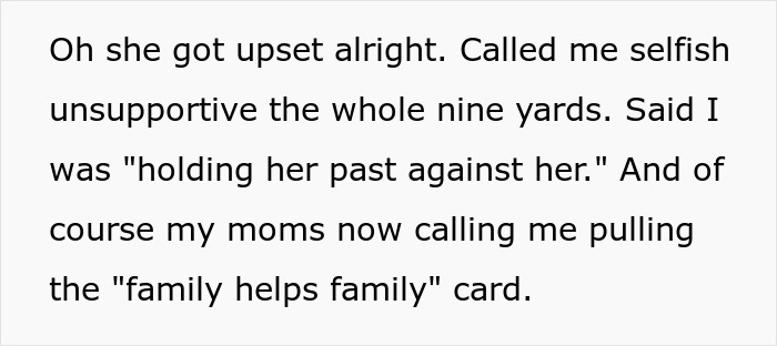 Text message conversation showing drama as bride calls her sister selfish after splurging $25K savings on wedding.