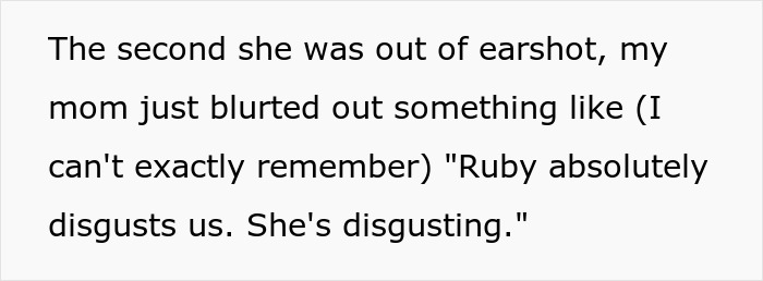 Text message displaying a mom expressing disgust towards a woman dating someone 16 years older during family dinner. Text message displaying a mom expressing disgust towards a woman dating someone 16 years older during family dinner.