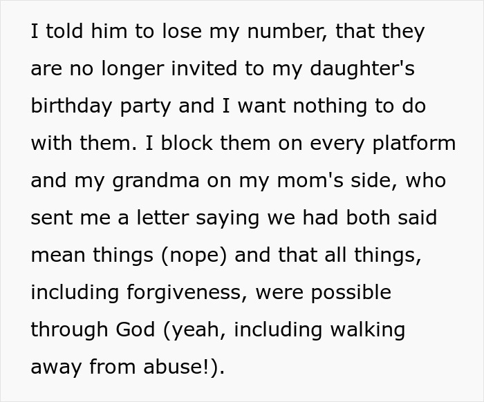 Text excerpt showing a woman seeking advice on dealing with her mom threatening to call CPS and blocking family members. Text excerpt showing a woman seeking advice on dealing with her mom threatening to call CPS and blocking family members.