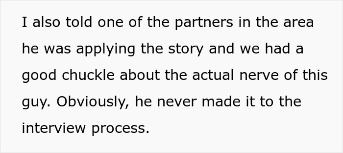 Text excerpt about a guy ghosting friend after divorce and seeking a job referral but never reaching interview stage.