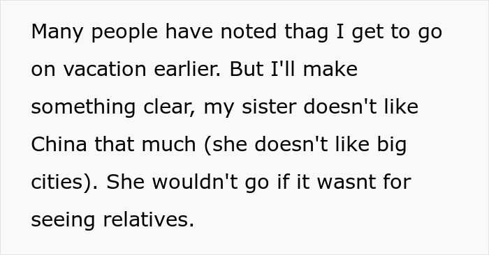 Text about family vacation where one sibling is upgraded to business class while the other must deal with the situation. Text about family vacation where one sibling is upgraded to business class while the other must deal with the situation.