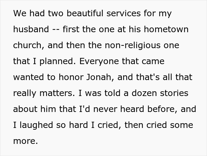 Widow reflects on memorial plans and drama sparked by late man&rsquo;s best friend and secret babies revelations.