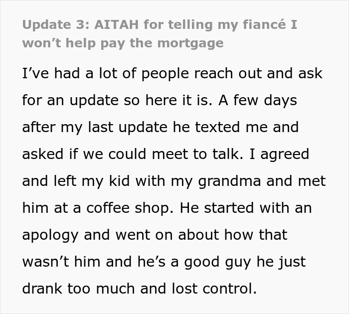 Woman at crossroads after partner of 10 years wants to buy a house only for him, feeling uncertain and conflicted.