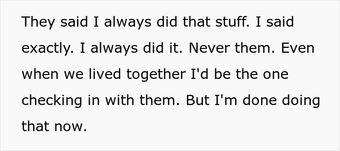 Alt text: Person expressing feelings of being ignored while family favors matching triplets and labels her silly.