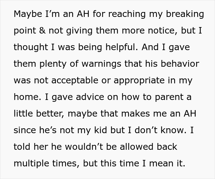 Woman offers to help SIL by babysitting her kid for free but faces chaos and regrets decision after his disruptive behavior. Woman offers to help SIL by babysitting her kid for free but faces chaos and regrets decision after his disruptive behavior.