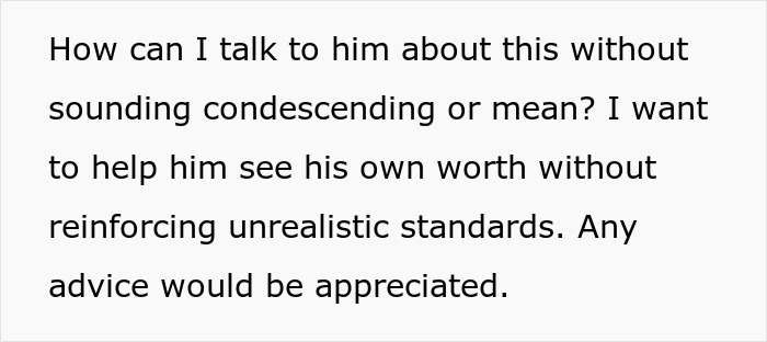 Text on a white background asking how to talk to a man who only wants to date influencer-like women without sounding mean. Text on a white background asking how to talk to a man who only wants to date influencer-like women without sounding mean.