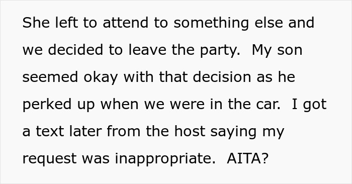 Text about kid birthday party where mom demands dog be locked away during event, causing tension between guests.