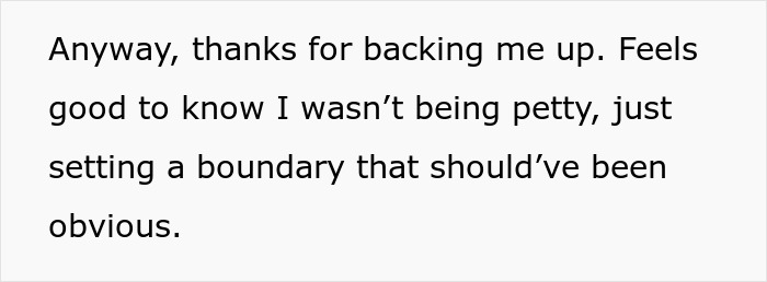 Text message conversation showing someone thanking a coworker for backing them up and setting a clear boundary. Text message conversation showing someone thanking a coworker for backing them up and setting a clear boundary.