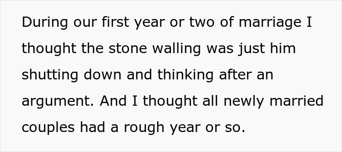 Text describing a married couple moving houses, with the husband leaving everything for the wife to handle while he travels.