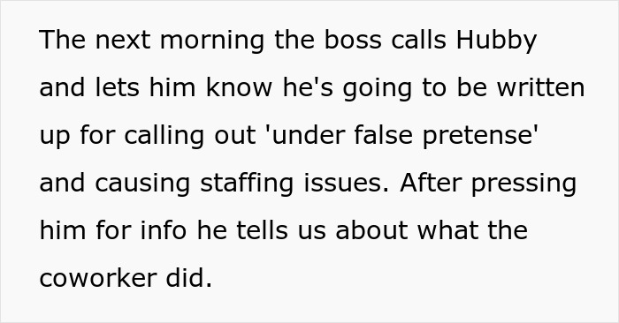 Woman stalks colleague at work to confirm he’s sick, later regrets turning him in after consequences unfold. Woman stalks colleague at work to confirm he’s sick, later regrets turning him in after consequences unfold.