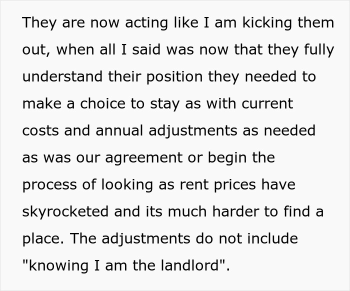 Text excerpt about woman&rsquo;s roommates and sisters reacting after she secretly owns the house and sets rent terms.