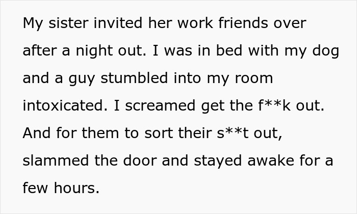 Woman upset after sister&rsquo;s friends drank her irreplaceable champagne, saying she&rsquo;ll never forgive the incident.