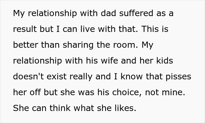 Teen refuses blended family involvement as stepmom expects him to babysit despite his feelings.