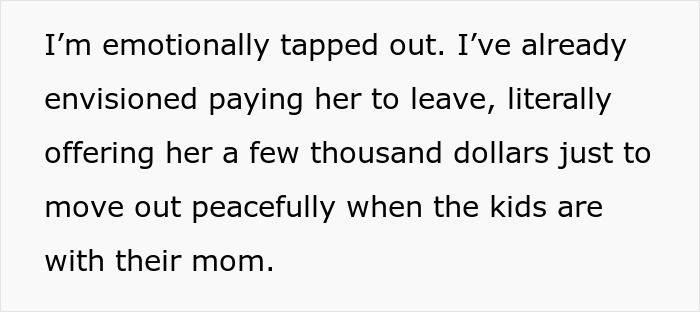 Man emotionally drained, planning a strategic break-up to restore peace at home while kids are away with their mom. Man emotionally drained, planning a strategic break-up to restore peace at home while kids are away with their mom.