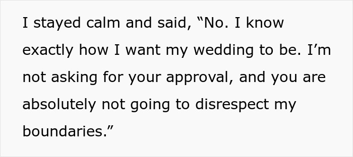 Text of a confident bride setting clear boundaries after being cut from her sister-in-law’s bridal party. Text of a confident bride setting clear boundaries after being cut from her sister-in-law’s bridal party.