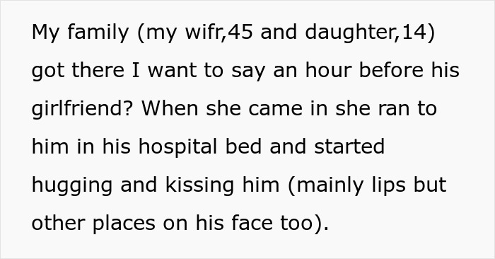 Text excerpt about a 45-year-old mom and her 17-year-old son’s girlfriend kissing after a major accident in hospital. Text excerpt about a 45-year-old mom and her 17-year-old son’s girlfriend kissing after a major accident in hospital.