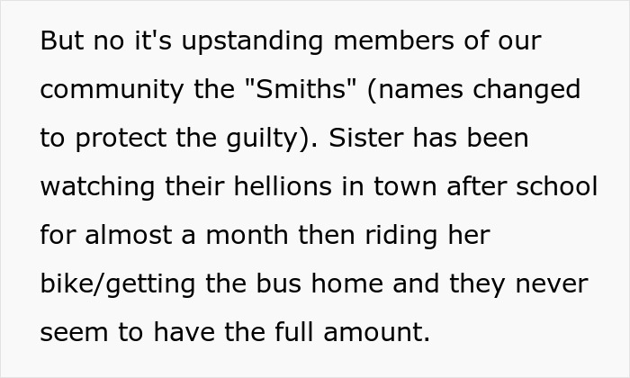 Text excerpt discussing a religious couple and a Bible-based revenge plan involving their babysitter and family. Text excerpt discussing a religious couple and a Bible-based revenge plan involving their babysitter and family.