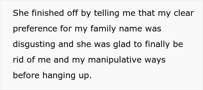 Text excerpt about a family dispute involving manipulation and tension between mother-in-law and pregnant daughter-in-law.