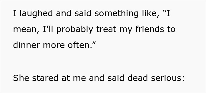 Text excerpt showing a conversation with one person threatening to block her bestie over inheritance and childhood struggles. Text excerpt showing a conversation with one person threatening to block her bestie over inheritance and childhood struggles.