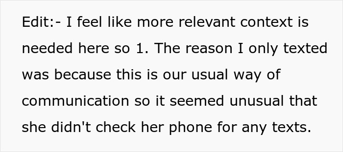 Text excerpt discussing a husband blaming his ill wife for not cleaning up a messy home before guests arrive.