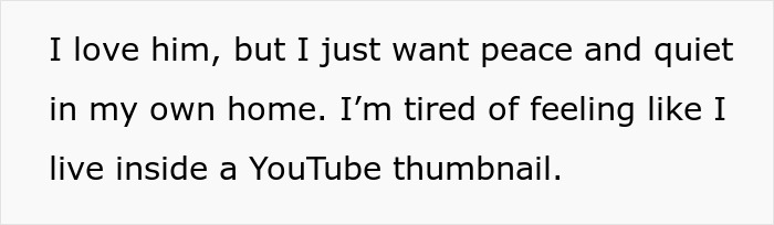 Text expressing frustration about loud and obnoxious MrBeast videos disrupting peace and quiet at home. Text expressing frustration about loud and obnoxious MrBeast videos disrupting peace and quiet at home.