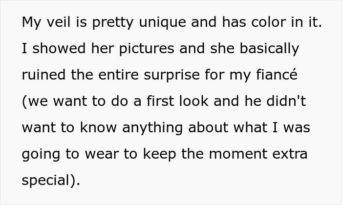 Woman devastated as MIL&rsquo;s loud comments spoil the magic of her wedding dress surprise during a first look moment.