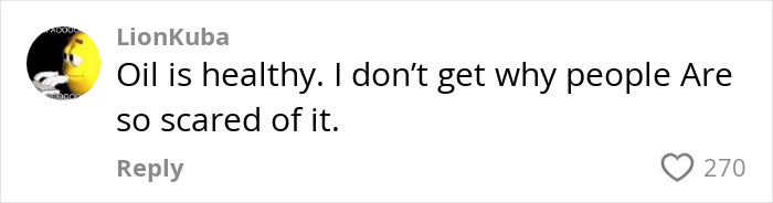 Comment on social media about an unconventional egg frying technique sparking outrage online. Comment on social media about an unconventional egg frying technique sparking outrage online.