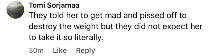 Comment on viral video of woman urinating while powerlifting in competition sparking online debate. Comment on viral video of woman urinating while powerlifting in competition sparking online debate.