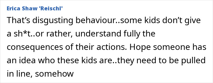 Comment criticizing teens' horrible fire extinguisher prank that caused a 5-month-old baby to be rushed to hospital.