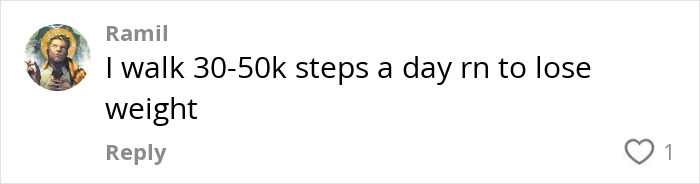 Comment about walking 30-50k steps a day to lose weight, related to the Japanese walking trend benefits. Comment about walking 30-50k steps a day to lose weight, related to the Japanese walking trend benefits.