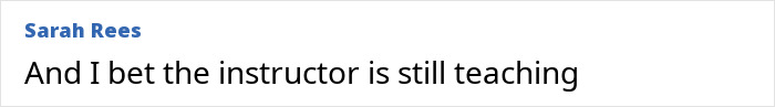 Comment by Sarah Rees expressing concern that the Jiu-Jitsu instructor involved in paralyzing student may still be teaching.