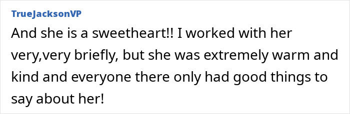 Comment praising beloved &rsquo;90s star and Rain Man co-star as warm and kind by a former colleague online.