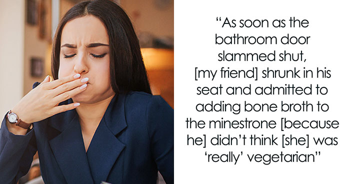 Guy Puts Bone Broth In Soup The Host Made To Try And Prove Another Guest Is Not Allergic To Meat