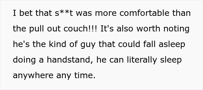 Text about a woman upset her friend&rsquo;s girlfriend won&rsquo;t let them sleep in the same bed, causing tension.