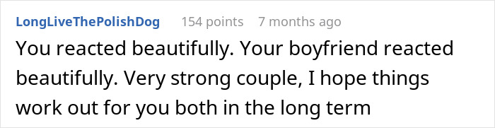 Comment expressing hope for a strong couple to work out despite issues with sleeping arrangements.