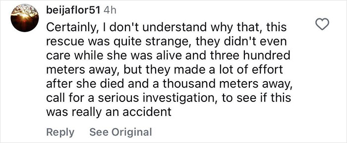 Comment on social media discussing controversy over guide accused of abandoning tourist during active volcano rescue. Comment on social media discussing controversy over guide accused of abandoning tourist during active volcano rescue.