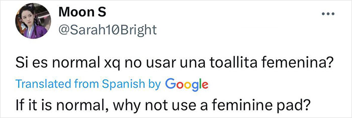 Tweet discussing if using a feminine pad is normal, related to viral video of woman urinating while powerlifting competition. Tweet discussing if using a feminine pad is normal, related to viral video of woman urinating while powerlifting competition.