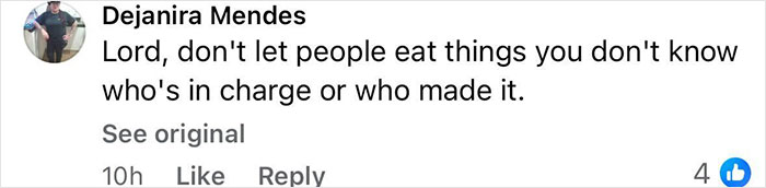 Facebook comment warning about eating unknown food, related to teen losing life after eating cake from secret admirer.