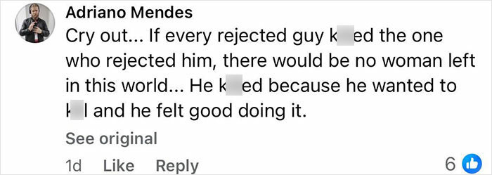Comment on social media discussing a family friend and former teacher involved in a crime against a beauty queen after confessing feelings.