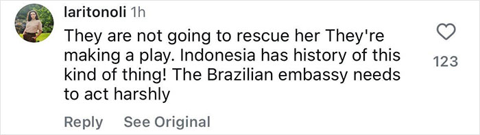 Instagram comment criticizing rescue efforts after female tourist abandoned by guide during Indonesian volcano hike goes missing.