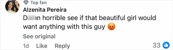 Comment from Alzenita Pereira expressing anger about a beauty queen strangled by family friend and former teacher.