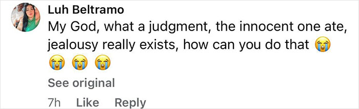 Screenshot of a social media comment expressing shock and sadness over a teen losing her life after eating a cake gift.