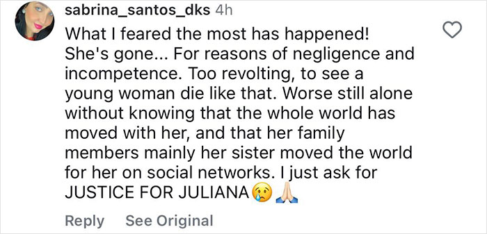 Social media comment expressing grief over tourist abandoned in active volcano, calling for justice and criticizing rescue team negligence. Social media comment expressing grief over tourist abandoned in active volcano, calling for justice and criticizing rescue team negligence.
